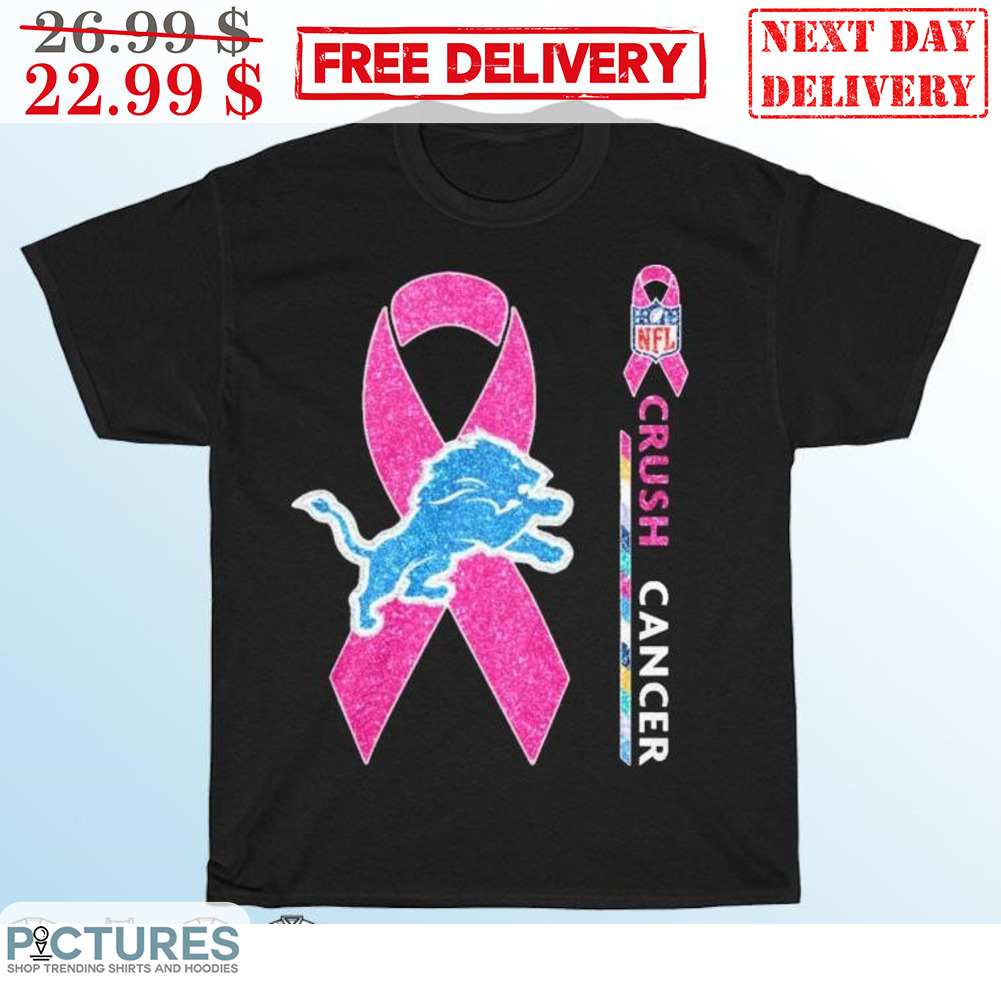 Detroit Lion Crush Cancer Awareness NFL Shirt