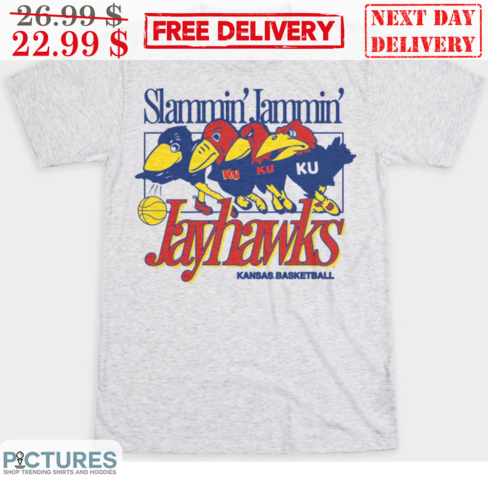 Slammin' Jammin' Jayhawks Kansas Basketball Shirt
