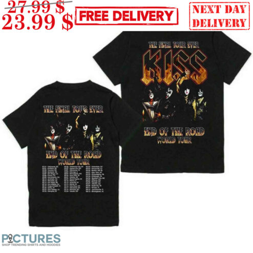 The Final Tour Ever KISS End Of The Road World Tour Rock Band Shirt