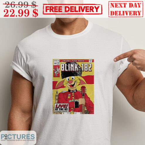 Bunny Crappy Punk Rock Blink-182 Live At The 02 Shirt