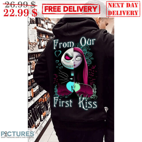 Jack Skellington Sally From Our First Kiss Couple Halloween 2023 Shirt