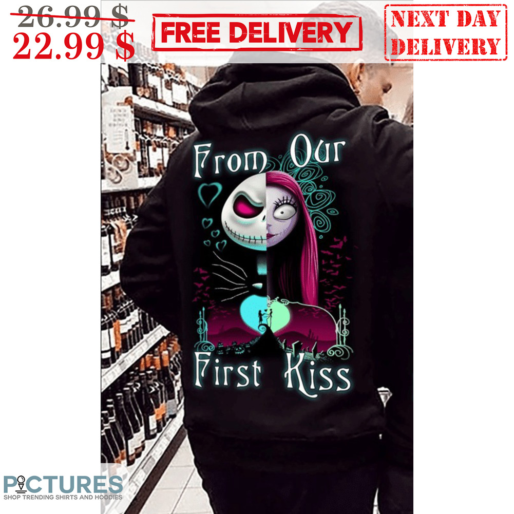 Jack Skellington Sally From Our First Kiss Couple Halloween 2023 Shirt