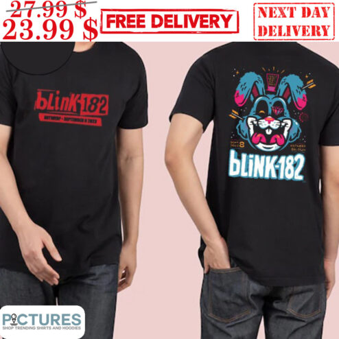 Blink-182 Antwerp Belgium September 08 2023 Bunny Rabbit Shirt