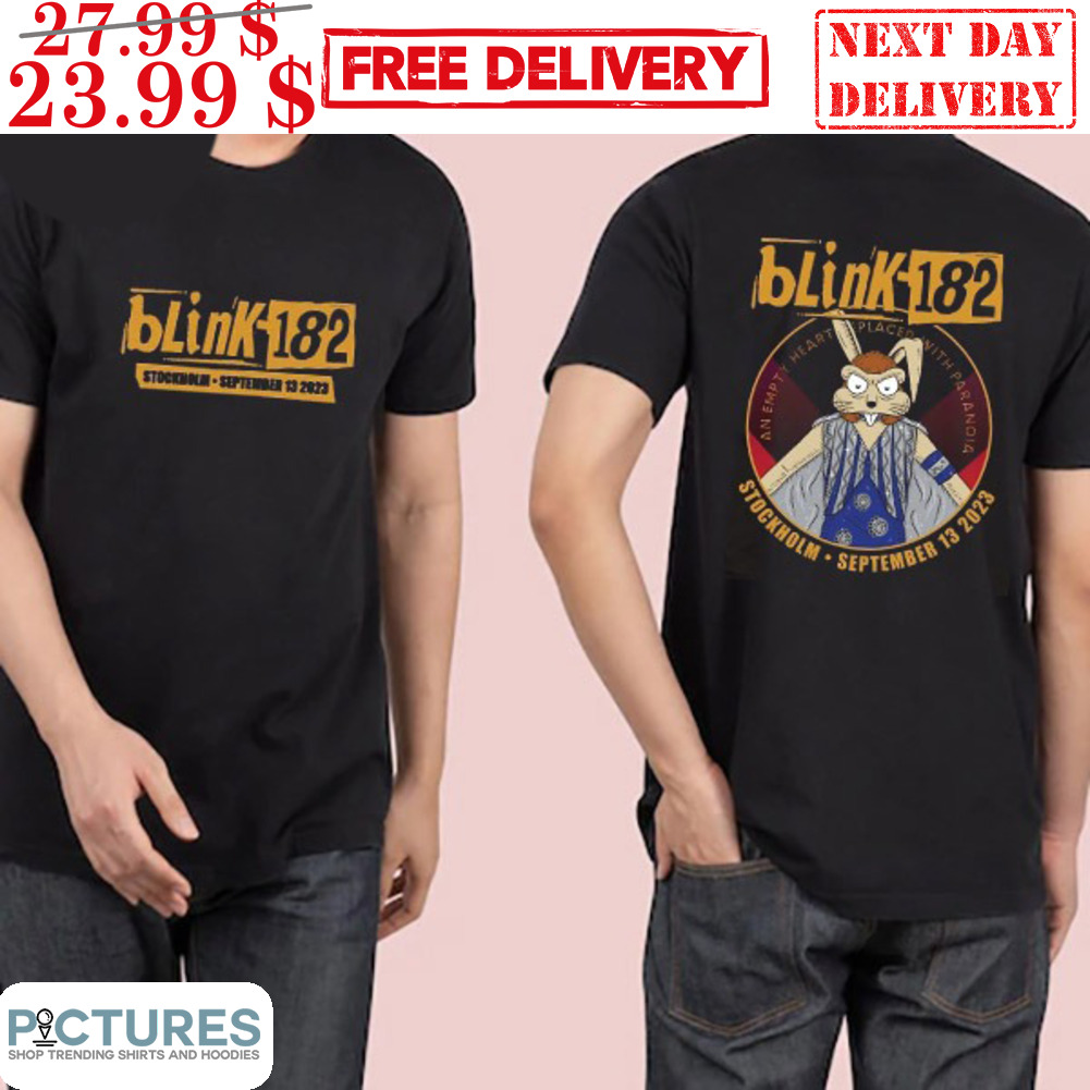Blink-182 Avicii Arena Stockholm Swenden September 13 2023 Tour Shirt