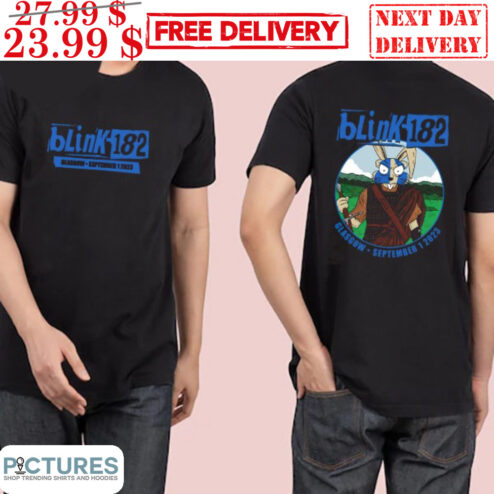Blink-182 Glasgow Scotland OVO Hydro September 01 2023 Bunny Shirt