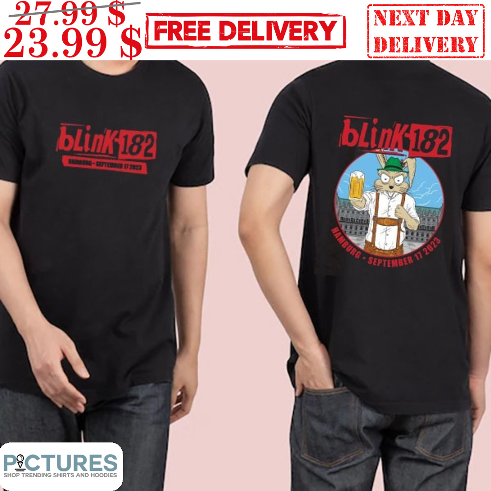 Blink-182 Hamburg Event September 17 2023 Bunny Drink Beer Shirt