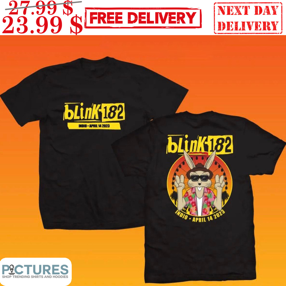 Blink-182 Indio April 14 2023 Summer Bunny Vacation Tour Shirt