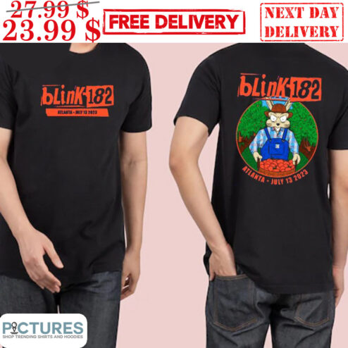 Blink-182 July 13th 2023 Statefarm Arena Alanta Georgia Bunny Shirt