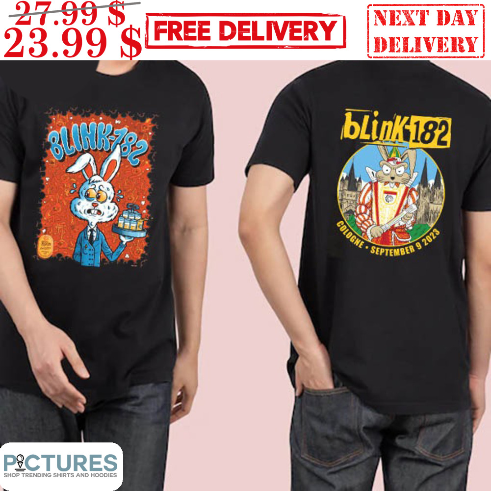 Blink-182 Lanxess Arena Cologne Germany September 09 2023 Bunny Scared Shirt