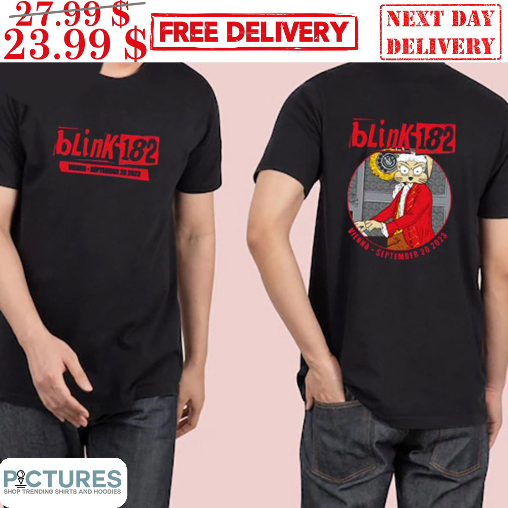 Blink-182 Wiener Stadthalle Vienna 20 September 2023 Bunny Playing Piano Shirt