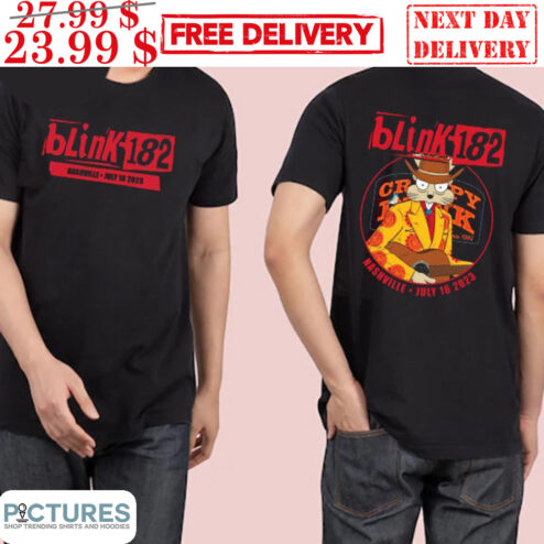 Bunny Blink-182 Bridgestone Arena Nashville Tennessee 16 July 2023 Tour Shirt