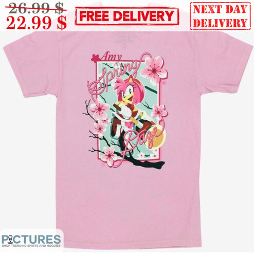 Sonic the Hedgehog Amy Spring Dage Sakura Shirt
