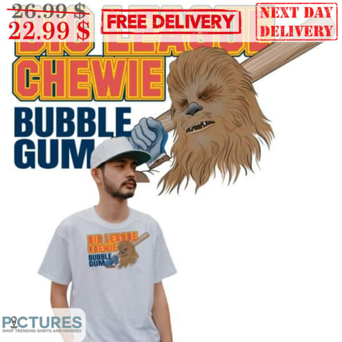Chewbacca Big League Chewie Bubble Gum Baseball Shirt