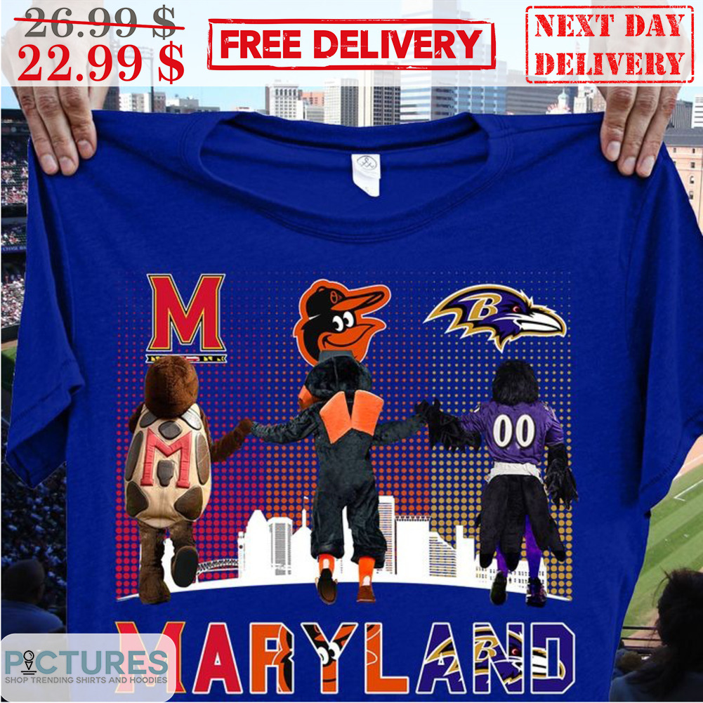 Maryland Mascot Baltimore Ravens Baltimore Orioles City Shirt