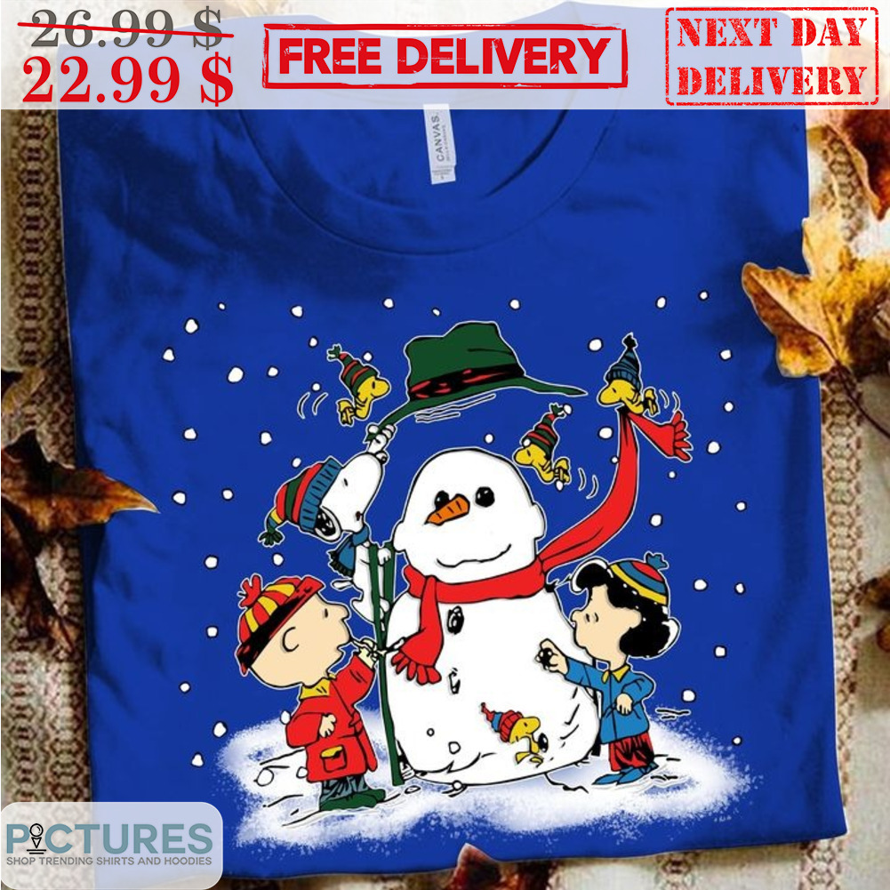 Snoopy Peanuts Snowman Christmas 2023 Shirt