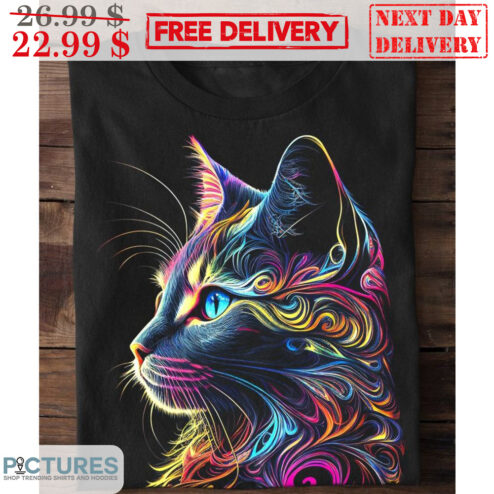 Cat Face Colorful Shirt