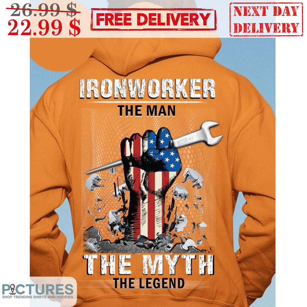 Fist Ironworker The Man TRhe Myth The Legend Vintage Shirt