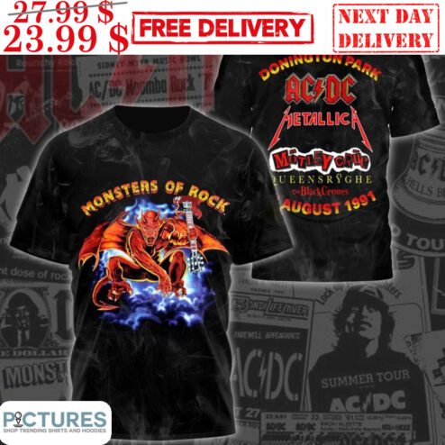 Monsters Of Rock Donington Park AC DC Shirt