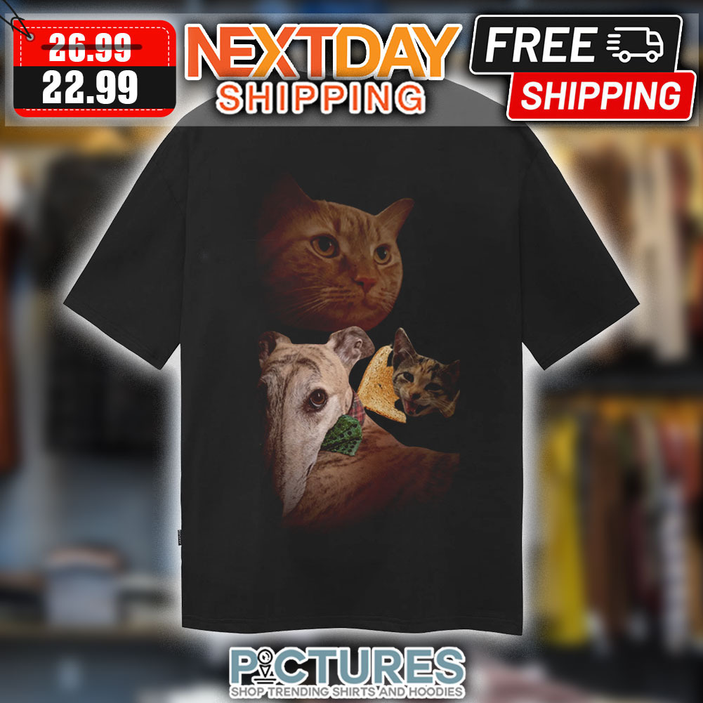Dog Selfie Cat Funny Shirt
