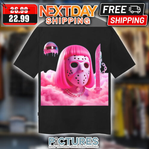 Jason Voorhees Barbie Pink Cloud Halloween 2023 Shirt