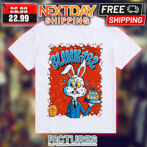 Blink-182 Bunny Waiter Pop Punk Band Shirt