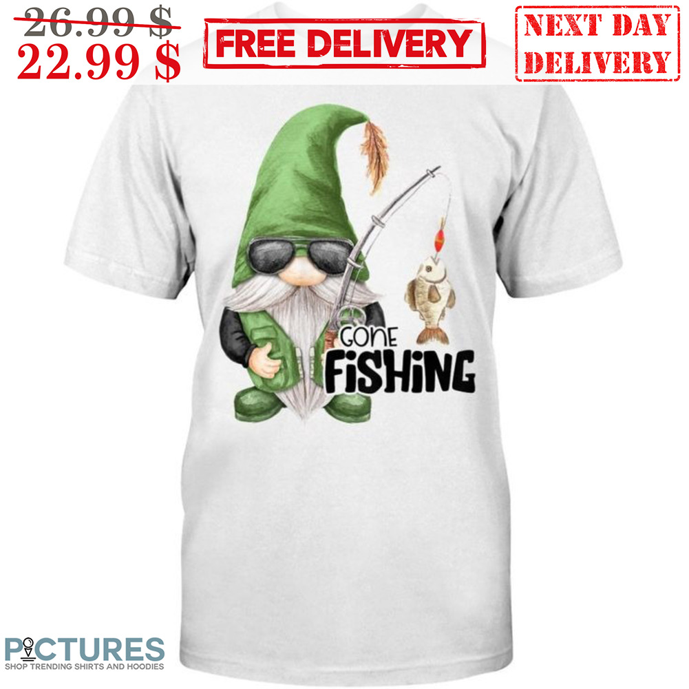Gnome Gone Fishing Chirstmas 2023 Shirt
