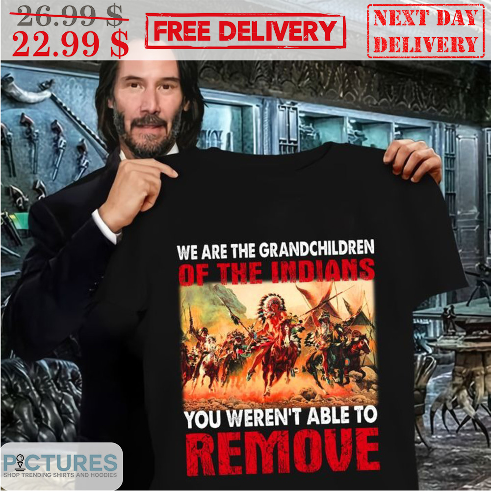 We Are The Grandchildren Of The Indians You Weren't Able To Remove Native America Shirt