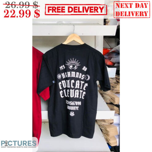 Eye Yes No Hghmnds Educate Elevate Ouija Board Shirt