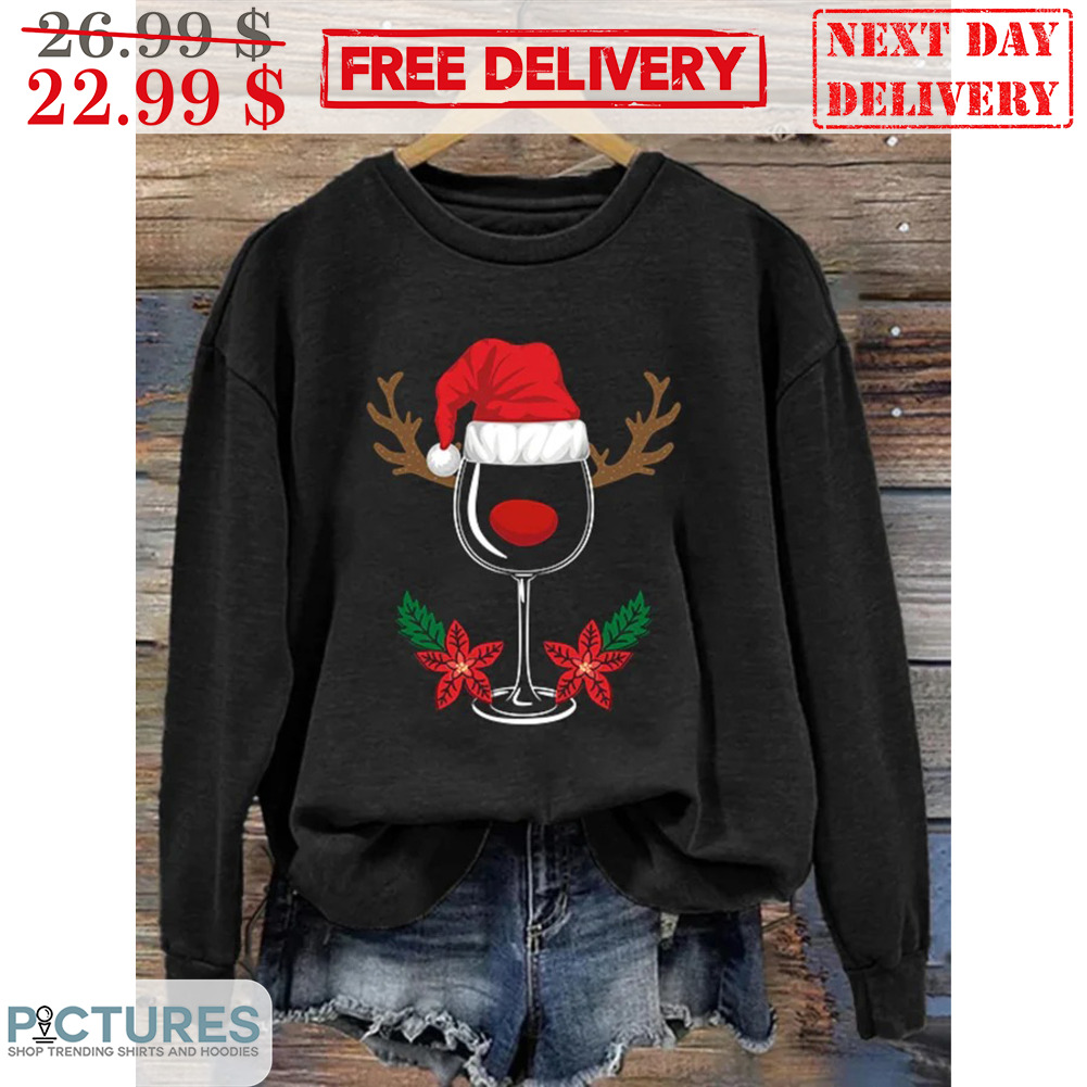 Reindeer Wine Glasses Christmas 2023 Shirt