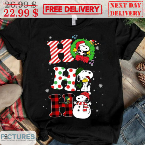 Snoopy Ho Ho Ho Snowman Christmas 2023 Shirt