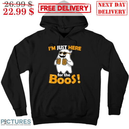 Boo Ghost Beer I'm Just Here For The Boos Halloween 2023 Shirt