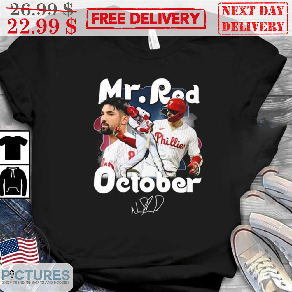 Nick Castellanos Mr Red October Signature Phialdelphia Phillies MLB Shirt