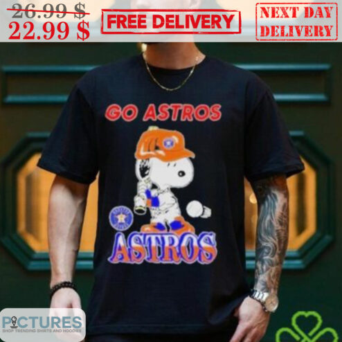 Snoopy Go Astros Houston Astros Peanuts MLB Shirt