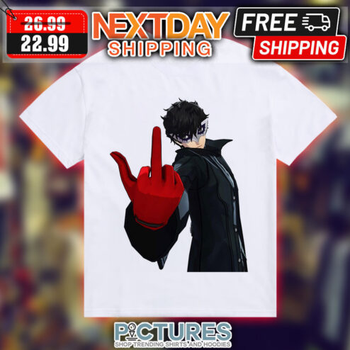 Persona 5 Joker Amamiya Ren Fuck Middle Finger Shirt