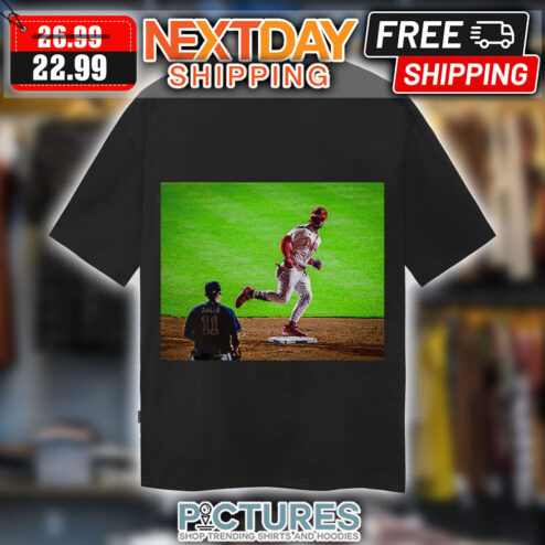 Bryce Harper Glare Orlando Arcia Philadelphia Phillies Vs Atlanta Braves MLB Shirt