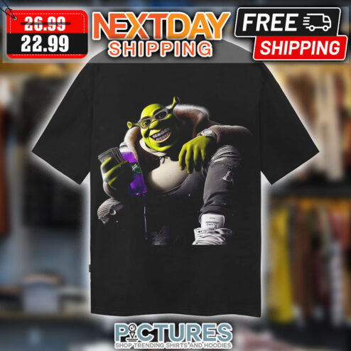 Shrek Money Cheers Grill Flexing AI Shirt
