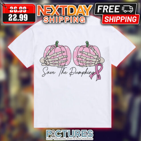 Save The Pumpkins Breast Cancer Awareness Shirt
