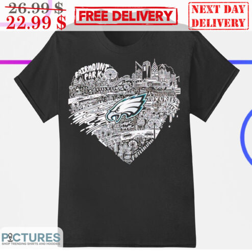 Fairmount Park Heart Philadelphia Eagles City Shirt