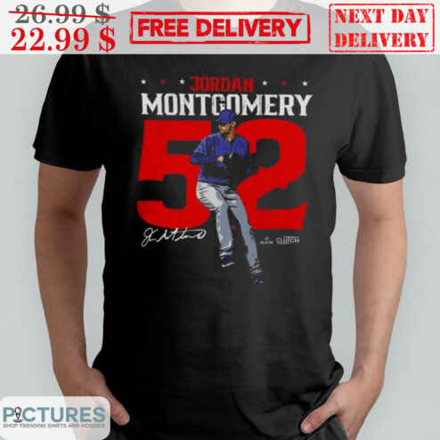Jordan Montgomery 52 Signature Texas Rangers Shirt