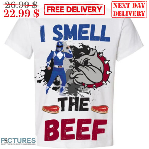 Blue Power Ranger Bulldogs I Smell The Beef Shirt