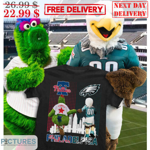 Mascot Philadelphia Phillies Philadelphia Eagles City NFL Shirt