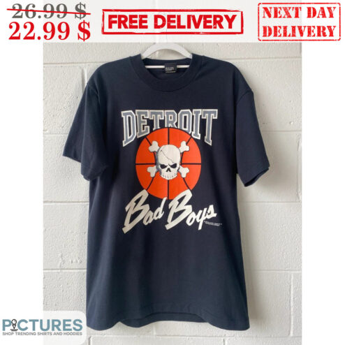 Skull Detroit Bad Boys Basketball Shirt