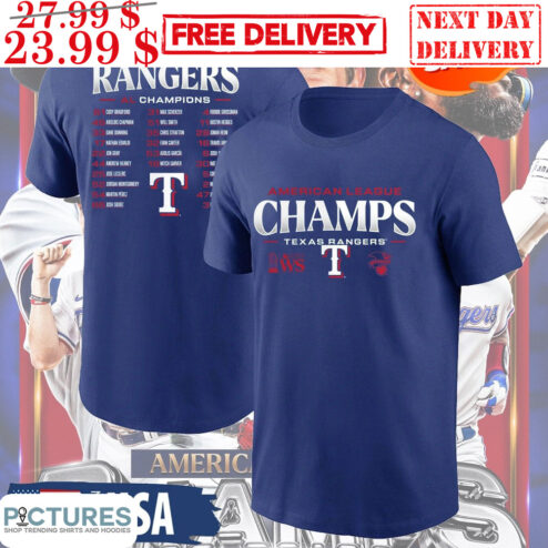Texas Rangers American League Champs AL Champions Shirt