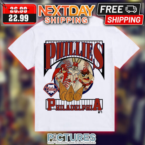 Looney Tunes Philadelphia Phillies Cartoon Vintage MLB Shirt