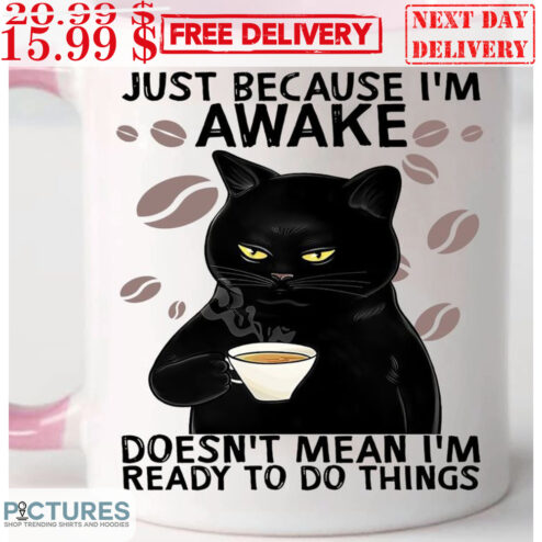 Cat Just Because I'm Awake Doesn't Mean I'm Ready To Do Things Mug