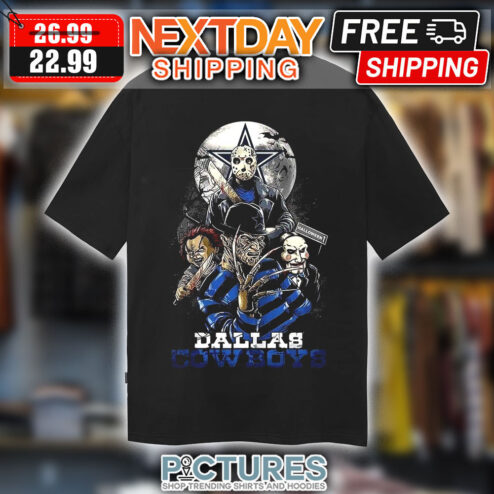 Dallas Cowboys Halloween Horror Characters Shirt
