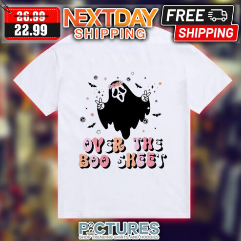 Ghost Over The Boo Sheet Halloween Shirt