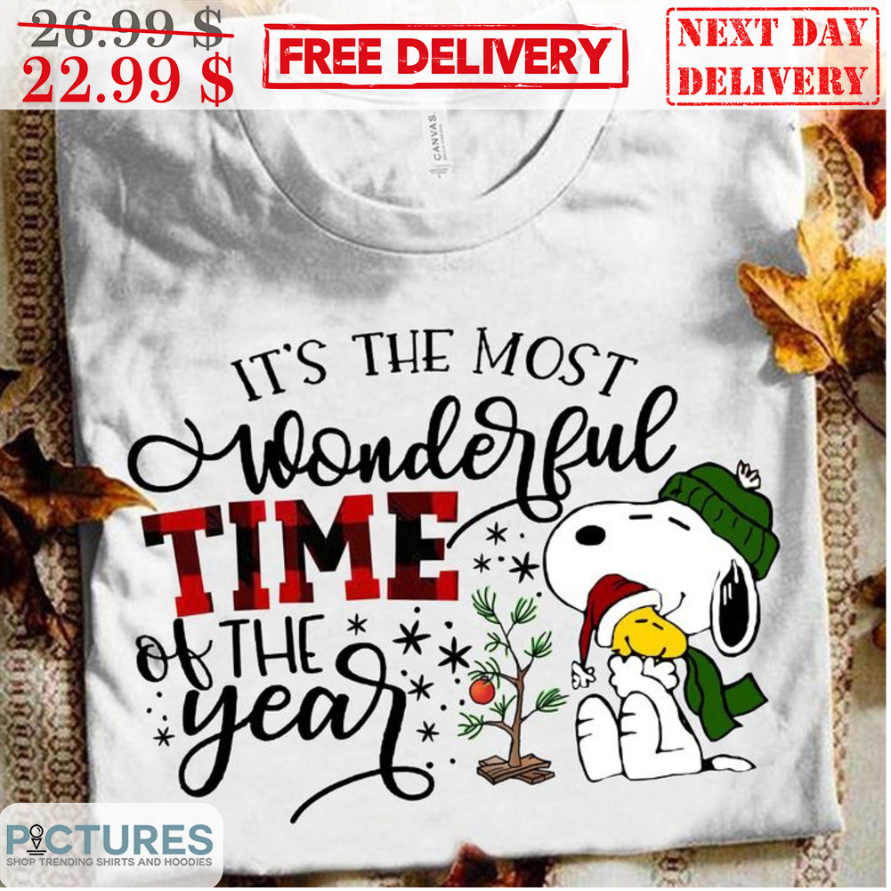 Snoopy It's The Most Wonderful Time Of The Year Christmas Shirt