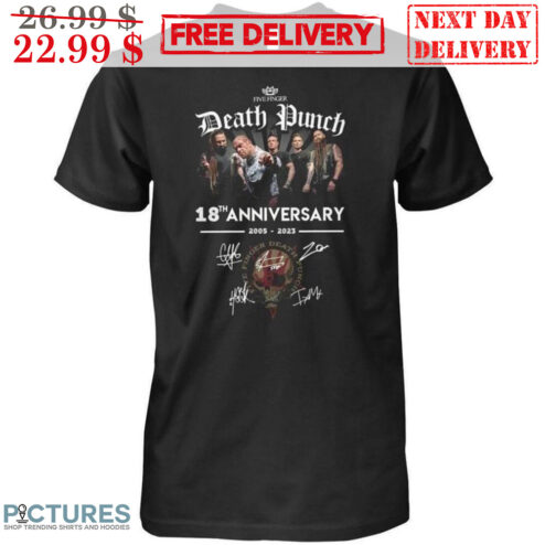 Death Punch 18th Anniversary Signature Shirt