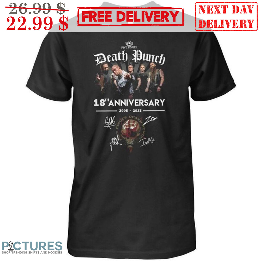 Death Punch 18th Anniversary Signature Shirt